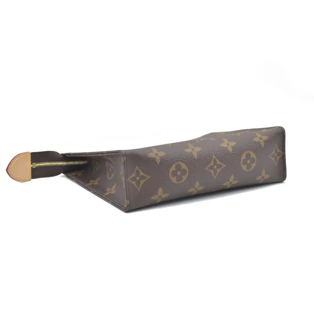 $885 Louis Vuitton Monogram Toiletry Pouch 19 Red RFID